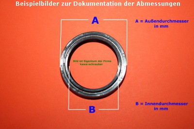 Gabelsimmerringe nach Abmessung sortiert
