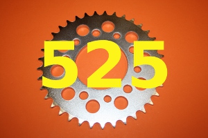 Kettenteilung 525 = 5/8 Zoll x 5/16 Zoll Kettenteilung 525 = 5/8 Zoll x 5/16 Zoll