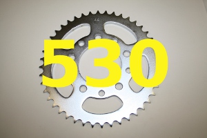 Kettenteilung 530 = 5/8 Zoll x 3/8 Zoll Kettenteilung 530 = 5/8 Zoll x 3/8 Zoll