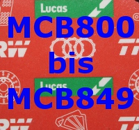 MCB800 bis MCB849 MCB800 bis MCB849