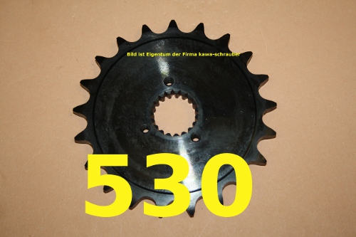 Kettenteilung 530 = 5/8 Zoll x 3/8 Zoll Kettenteilung 530 = 5/8 Zoll x 3/8 Zoll