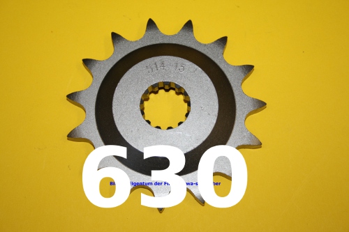 Kettenteilung 630 = 3/4 Zoll x 3/8 Zoll Kettenteilung 630 = 3/4 Zoll x 3/8 Zoll