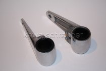 Lampenhalter Halter Lampe Scheinwerfer universal Alu poliert 32-41mm