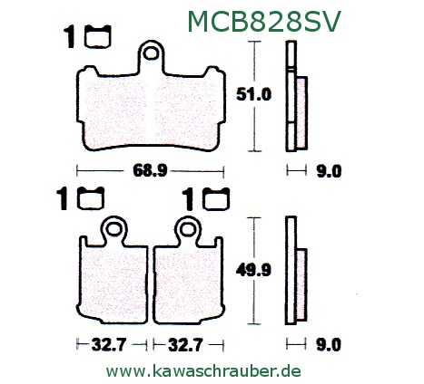 MCB828SV Sinter vorne