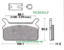 Bremsbeläge hinten HD Harley Davidson FLHTC 1340 Ultra Classic