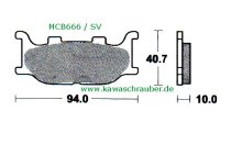 Bremsbeläge vorne Yamaha YP400 Majesty Bj. ab 2005