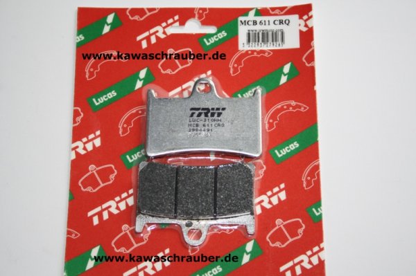 CRQ Carbon Rennsport Bremsbeläge vorne Yamaha YZF1000 R1 Typ RN01 Bj. 1998-1999