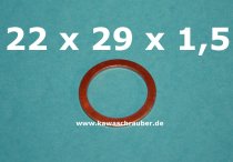 Dichtring Dichtung Kupfer massiv Dresselhaus DIN7603A 22x29x1,5