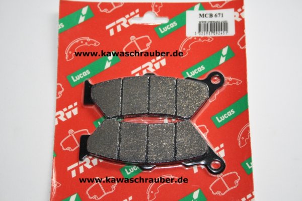 Bremsbeläge hinten BMW K1600GT sowie K 1600 GTL Typ K16GT