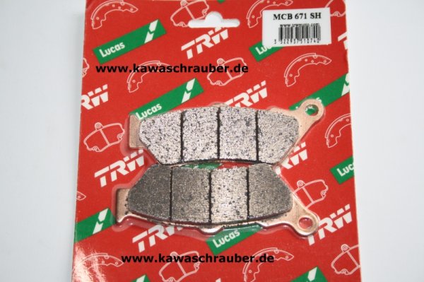 Sinter Bremsbeläge hinten BMW K1600GT sowie K 1600 GTL Typ K16GT