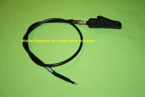 Kupplungszug 95cm Yamaha variabler Anschlußnippel (Tonne/Pilz) und Gummischoner