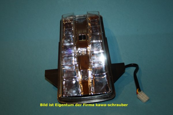 LED Klarglas Rücklicht mit Prüfzeichen für Suzuki SV1000 Typ WVBX Bj. 2202-2007