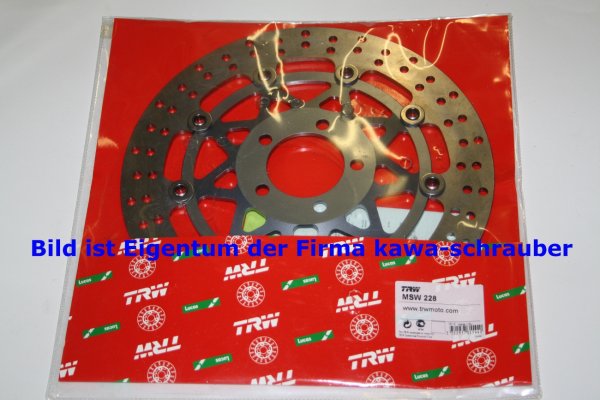 81/61/296 MSW228 Bremsscheibe von TRW mit ABE