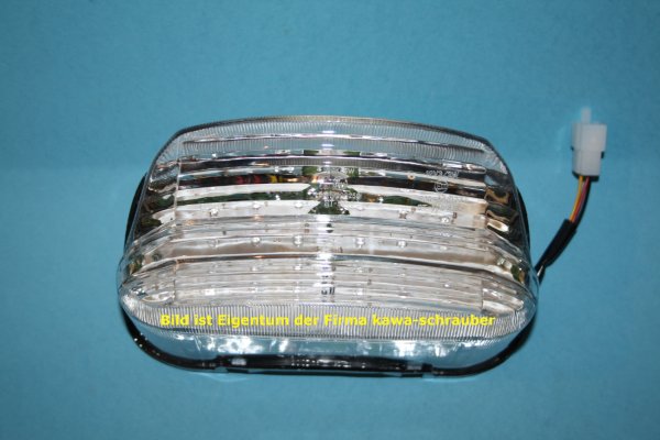 LED Klarglas Rücklicht mit Prüfzeichen für Yamaha XJR1300 Typ RP Bj. 1999-2010