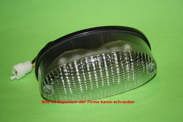 LED Klarglas Rücklicht mit Prüfzeichen für Kawasaki Zephyr 1100 Bj. 1992-1997