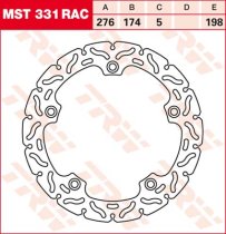 198/174/276 MST331RAC Bremsscheibe von TRW mit ABE