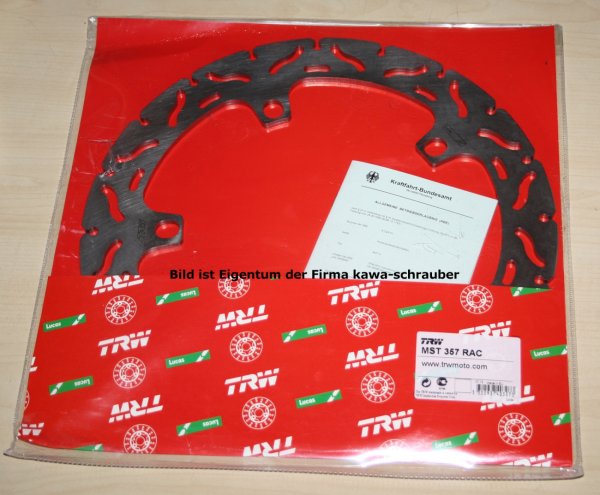 202,5/181/320 MST357RAC Bremsscheibe von TRW mit ABE