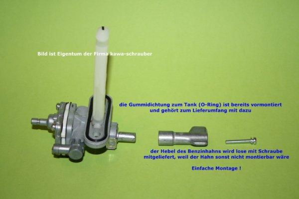 Benzinhahn FPC-314 ON / RES / PRI Unterdruck Lochabstand 44mm