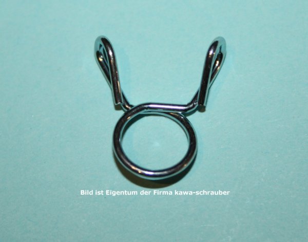 Benzinschlauchklemme Schlauchklemme Klemme 7-9,3mm Innen Durchmesser, verzinkt