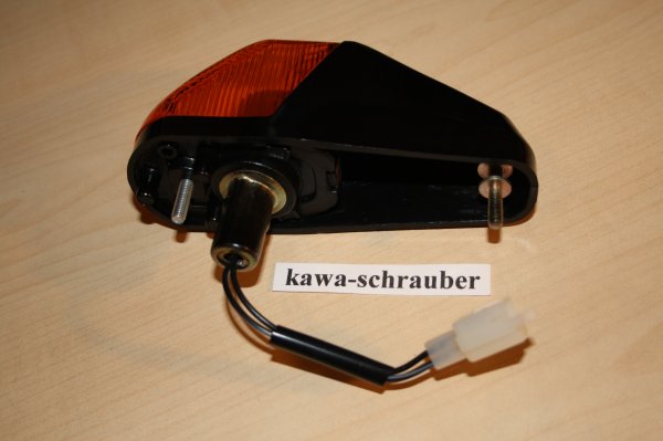 Verkleidungsblinker Blinker Kawasaki GPX400R GPX600R schwarz vorne links