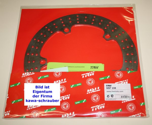 MST238 Bremsscheibe vorne von TRW mit ABE (starr) für BMW R1150GS (Evo / ABS) Typ R21 Bj. 1998-2003