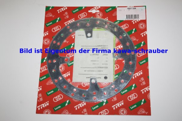 Bremsscheibe hinten von TRW mit ABE für Honda CBF600 / N / S / ABS Typ PC43 Bj. ab 2008