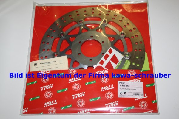 Bremsscheibe vorne von TRW mit ABE für Honda CBR600F Typ PC31 Bj. 1995-1998