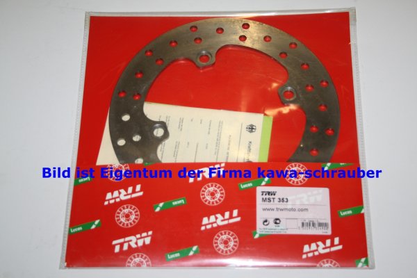 Bremsscheibe hinten von TRW mit ABE für Husqvarna WR125 Bj. 2000-2005