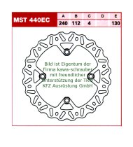 Bremsscheibe hinten von TRW mit ABE für Husqvarna TC125 / TXC125 Bj. ab 2011