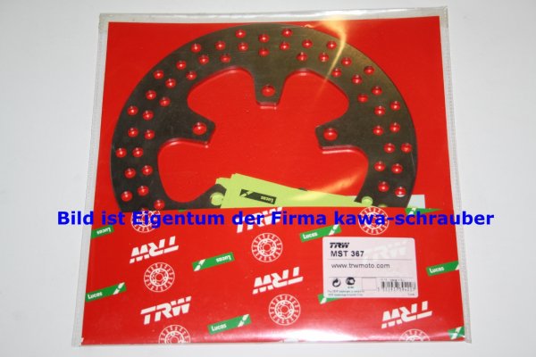 Bremsscheibe hinten von TRW mit ABE für Kawasaki ZXR750 / ZXR750R Typen ZX750H / ZX750K / ZX750L / ZX750KM / ZX750N Bj. 1989-1995
