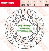 Bremsscheibe vorne von TRW mit ABE für KTM 125 Sting