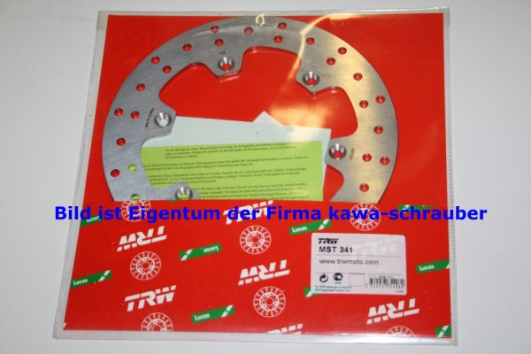 Bremsscheibe hinten von TRW mit ABE für Suzuki DR-Z 250 DRZ250 Bj. 2001-2007