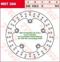 Bremsscheibe hinten von TRW mit ABE für Suzuki GSX1250F Typ WVCH