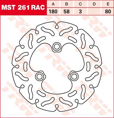 Bremsscheibe vorne von TRW mit ABE für Triumph 600 Speed Four Typ 806LB