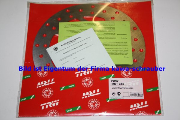 Bremsscheibe vorne von TRW mit ABE für Yamaha WR125 Baujahre 1990-1992
