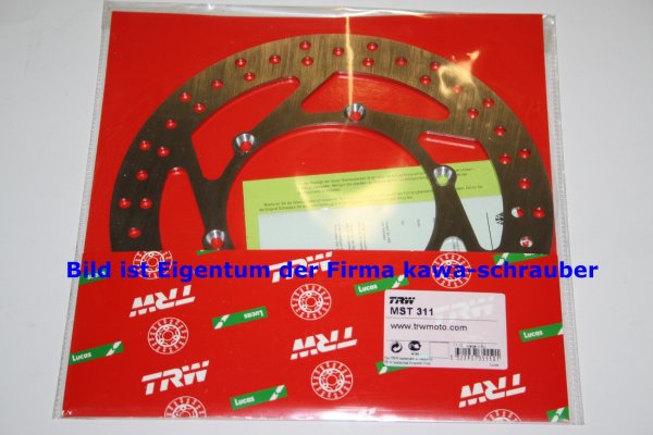 Bremsscheibe vorne von TRW mit ABE für Yamaha WR400 Typ CH04 Bj. 2001