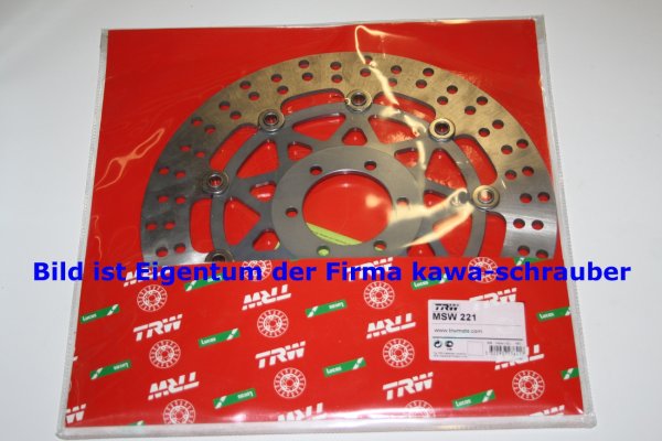 Bremsscheibe vorne von TRW mit ABE für Yamaha FZR600 Fazer Typen 3RG / 3RH / 3HE / 4JH / 4MH