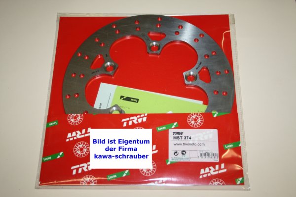 Bremsscheibe hinten von TRW mit ABE für Yamaha FZ-1 FZ1 1000 / Fazer / ABS Typ RN16