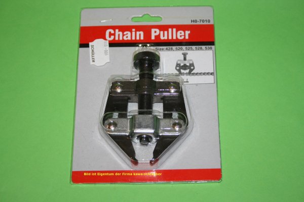Kettenspanner / Chain Puller / Haltewerkzeug für Motorradketten