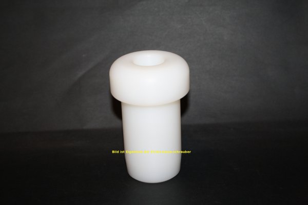 Qualitäts- Sturzpad / Crashpad Polyamid weiß pilzform 95x60mm