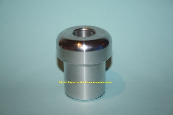 Qualitäts- Sturzpad / Crashpad Aluminium CNC-bearbeitet pilzform 70x60mm