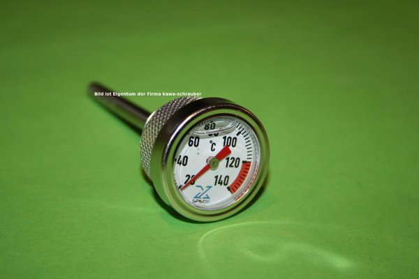 Honda CB500 Typen PC26 Bj. 1994-1996 / PC32 Bj. 2000-2003 Ölthermometer Direktmesser Öl Temperatur Anzeiger extern