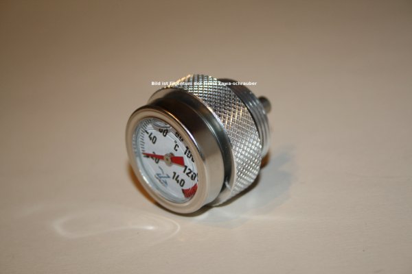 Kawasaki Z400 / K4 / KZ400J Ölthermometer Direktmesser Öl Temperatur Anzeiger extern