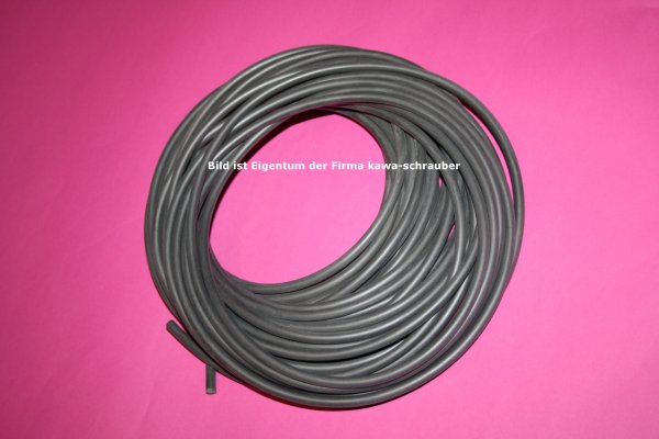 Silikon Zündkabel schwarz 7mm Kupferkern 1,0mm