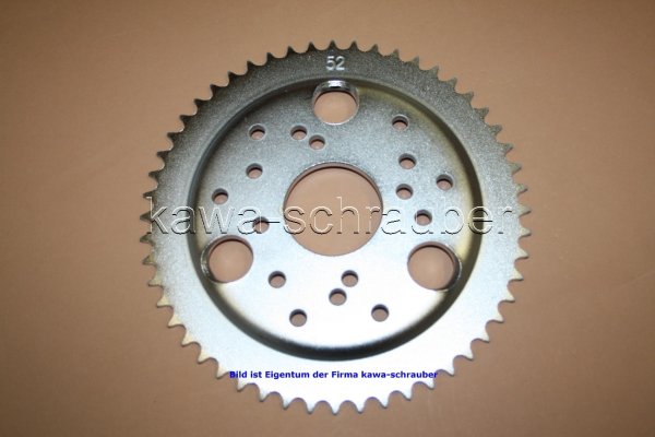 Kettenblatt / Ritzel hinten 80mm / 98mm / 125mm Lochkreis 4-Loch / 6-Loch Nabe 53mm 420 52 Zähne