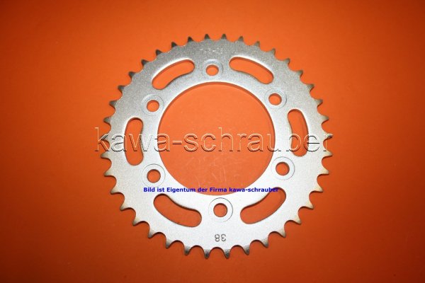 Kettenblatt / Ritzel hinten 124mm Lochkreis 6-Loch Nabe 100mm 525 38 Zähne