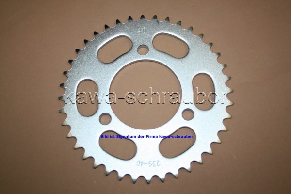 Kettenblatt / Ritzel hinten 90mm Lochkreis 3-Loch Nabe 70mm 420 40 Zähne