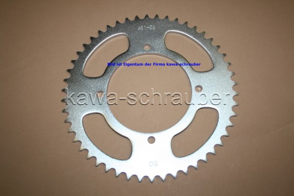 Kettenblatt / Ritzel hinten 116mm Lochkreis 4-Loch Nabe 100mm 420 50 Zähne