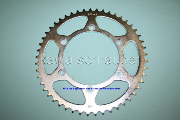 Kettenblatt / Ritzel hinten 146mm Lochkreis 6-Loch Nabe 126mm 520 49 Zähne