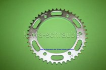 Kettenblatt / Ritzel hinten 140mm Lochkreis 6-Loch Nabe 120mm 428 44 Zähne